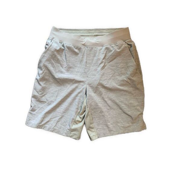 Lululemon Mens Solid Heather Gray 9.5” Athletic Shorts Medium - Picture 1 of 5